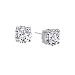 8 Ctw Solitaire Stud Earrings