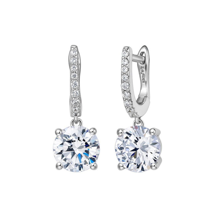 Solitaire Dangle Earrings