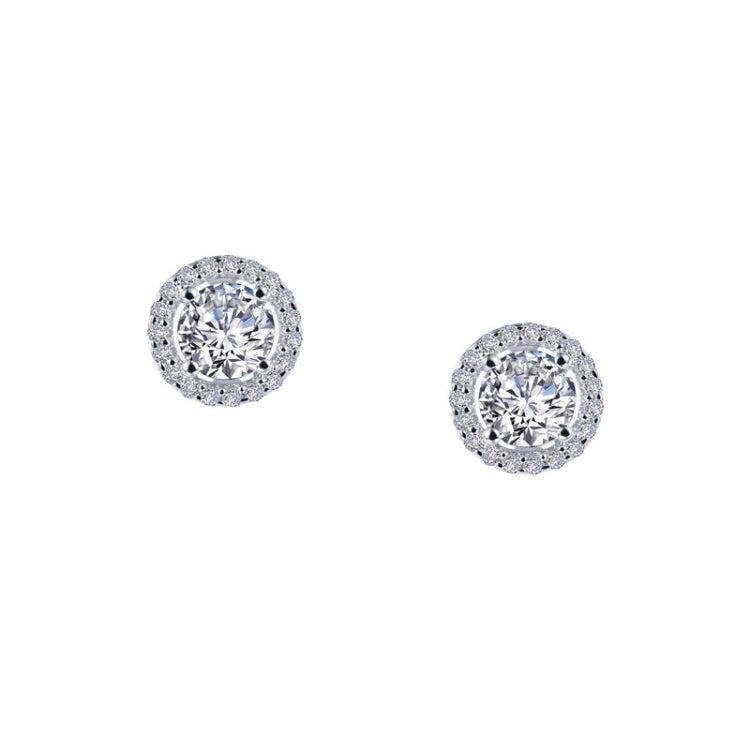 1.3 Ctw Halo Stud Earrings