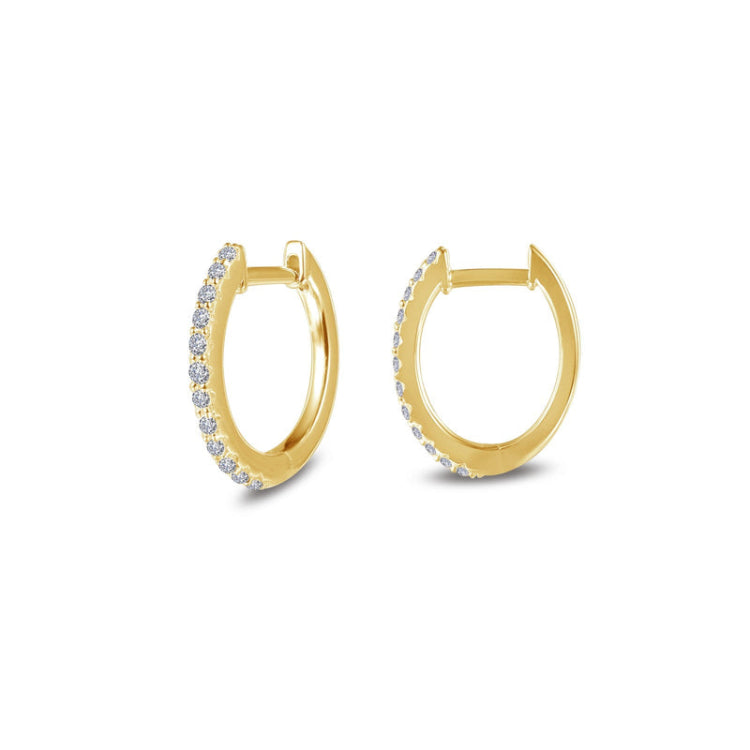 10 Mm X 11 Mm Oval Huggie Hoop Earrings