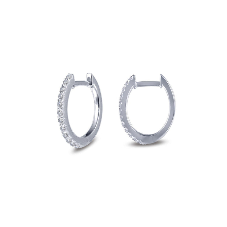 10 Mm X 11 Mm Oval Huggie Hoop Earrings