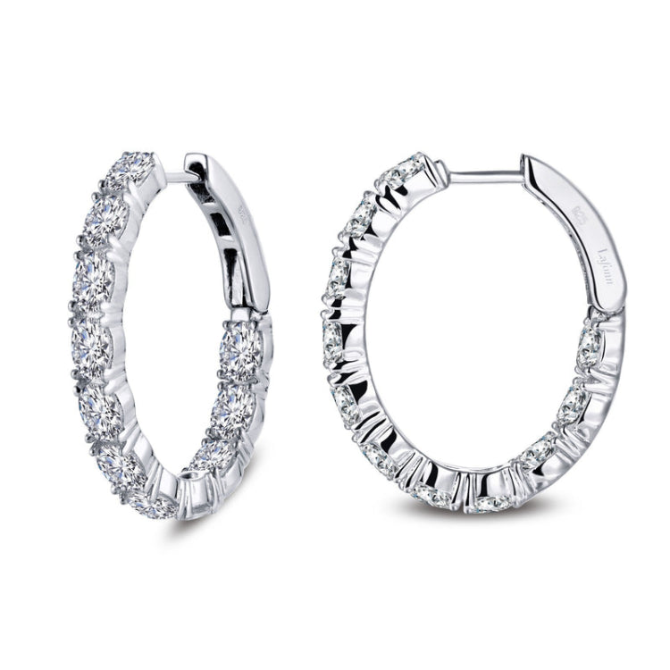 20 Mm X 25 Mm Oval Hoop Earrings