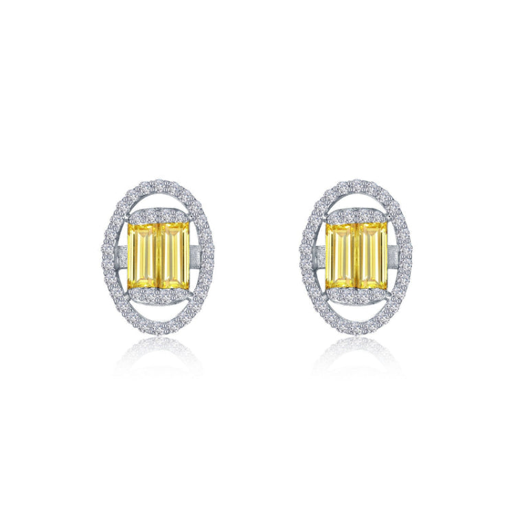 1.84 Ctw Halo Stud Earrings