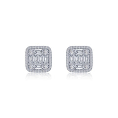 2.68 Ctw Stud  Earrings