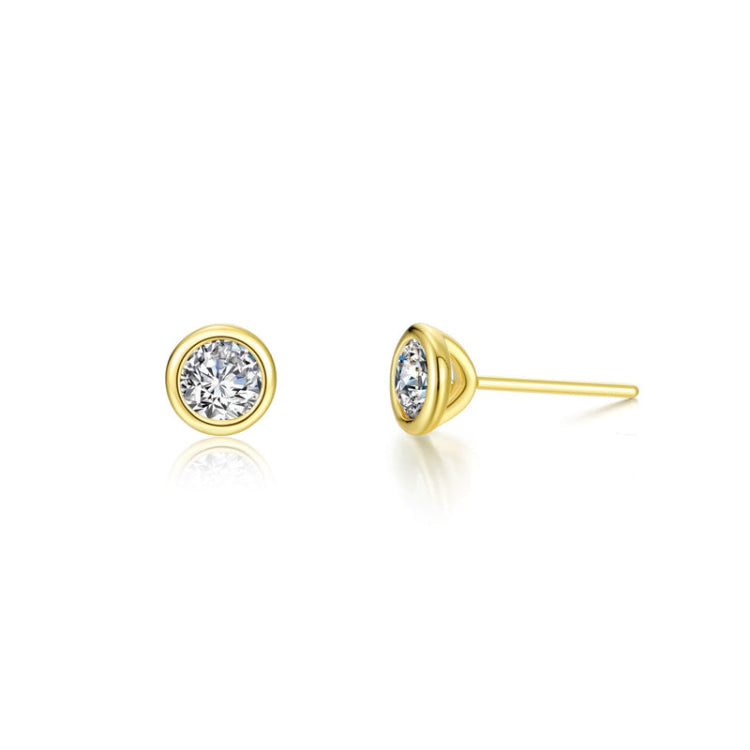 1.0 Ctw Solitaire Stud Earrings