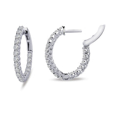 16 Mm X 20 Mm Oval Hoop Earrings