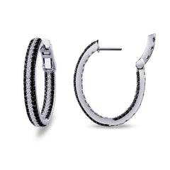 25 Mm X 20 Mm Oval Hoop Earrings