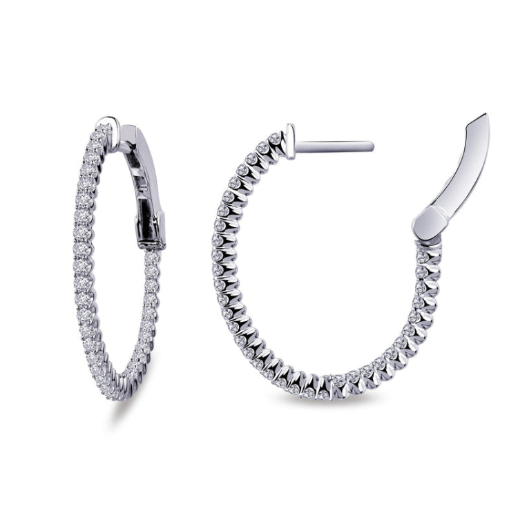 20 Mm X 25 Mm Oval Hoop Earrings