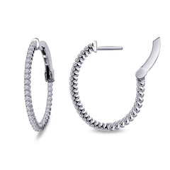 20 Mm X 25 Mm Oval Hoop Earrings