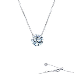 Frameless Solitaire Necklace