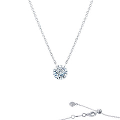 Frameless Solitaire Necklace