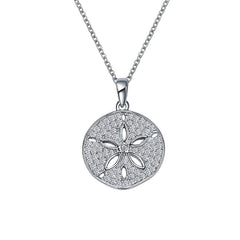 0.99 Ctw Sand Dollar Necklace