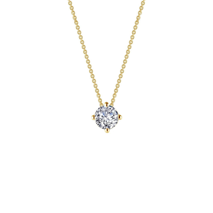 0.85 Ctw Solitaire Necklace