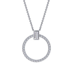 0.39 Ctw Open Circle Necklace