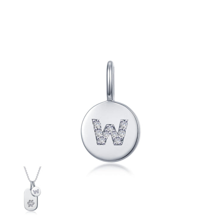 Letter W Charm