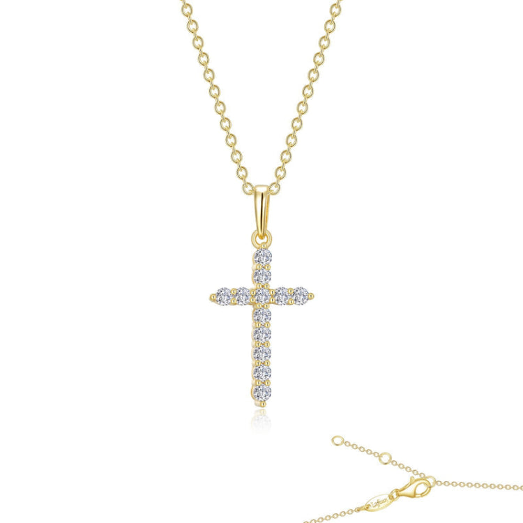 0.36 Ctw Cross Pendant Necklace