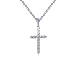 0.36 Ctw Cross Pendant Necklace