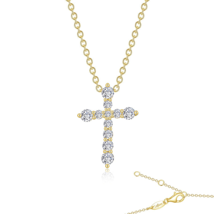 0.67 Ctw Cross Pendant Necklace