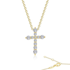 0.67 Ctw Cross Pendant Necklace