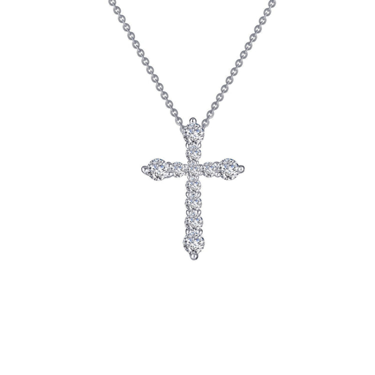 0.67 Ctw Cross Pendant Necklace