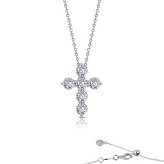 1.02 Ctw Cross Pendant Necklace