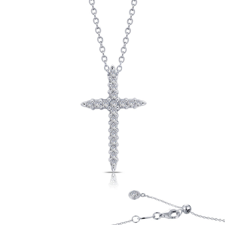 0.37 Ctw Cross Pendant Necklace