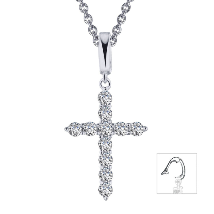 1.87 Ctw Cross Pendant Necklace