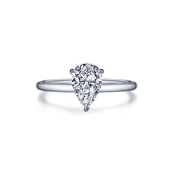 Pear-Shaped Solitaire Engagement Ring