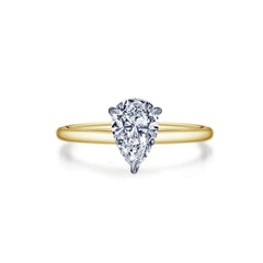 Pear-Shaped Solitaire Engagement Ring