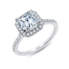 2.34 Ctw Halo Engagement Ring