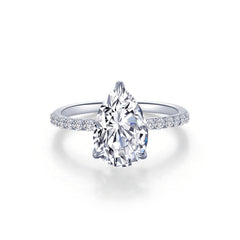 Pear-Shaped Solitaire Engagement Ring