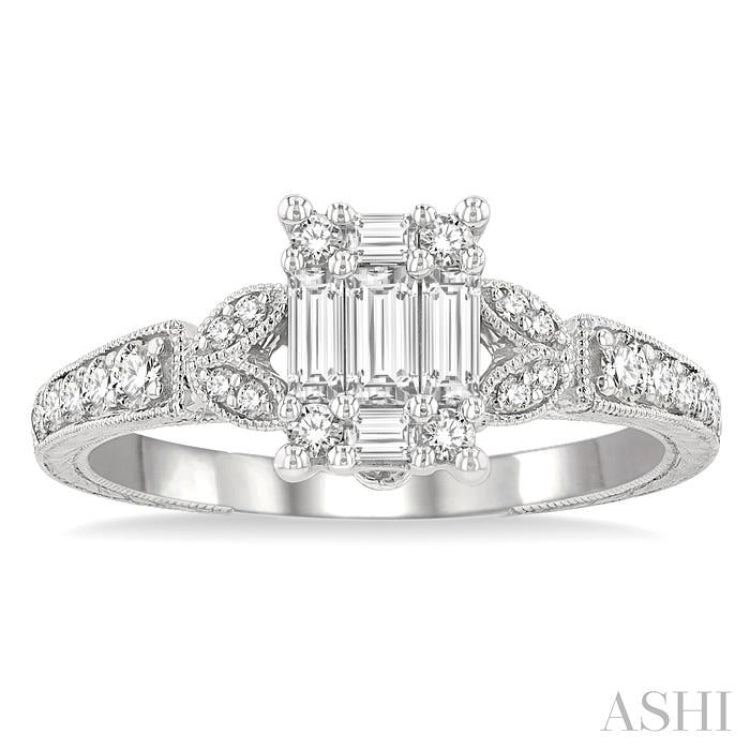 Fusion Diamond Engagement Ring