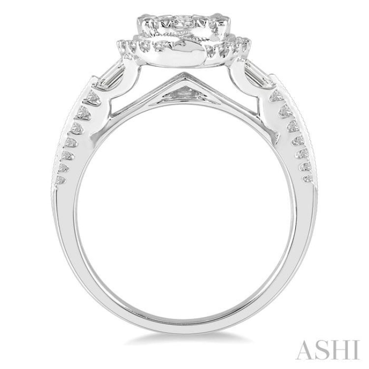 Halo Lovebright Diamond Engagement Ring