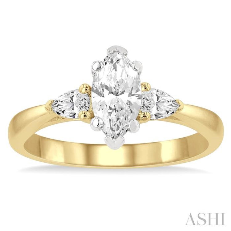 Marquise Shape Diamond Engagement Ring