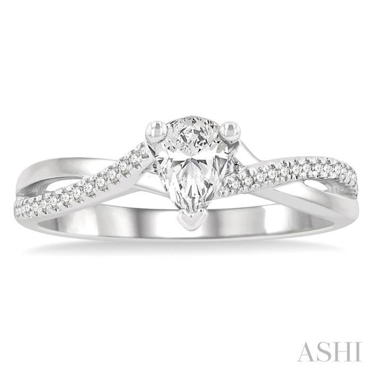 Pear Shape Diamond Engagement Ring