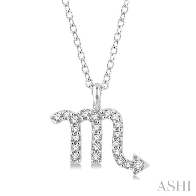 Scorpio Zodiac Diamond Pendant