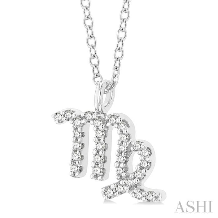 Virgo Zodiac Diamond Pendant