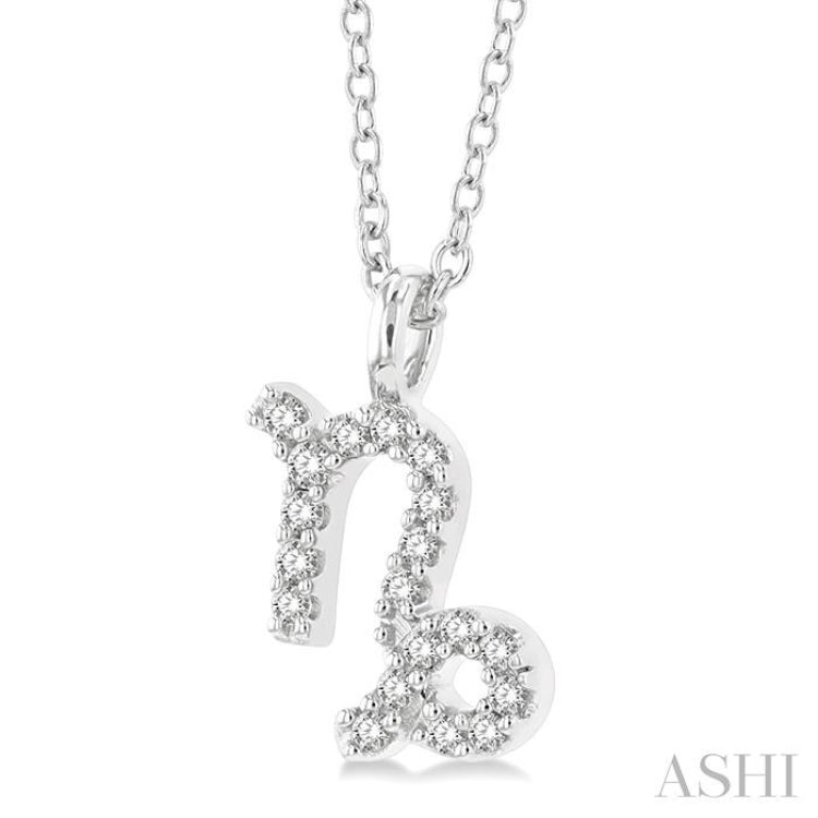 Capricorn Zodiac Diamond Pendant