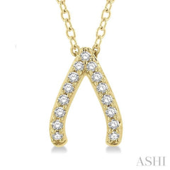 Wishbone Petite Diamond Fashion Pendant