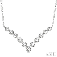 Chevron Diamond Necklace