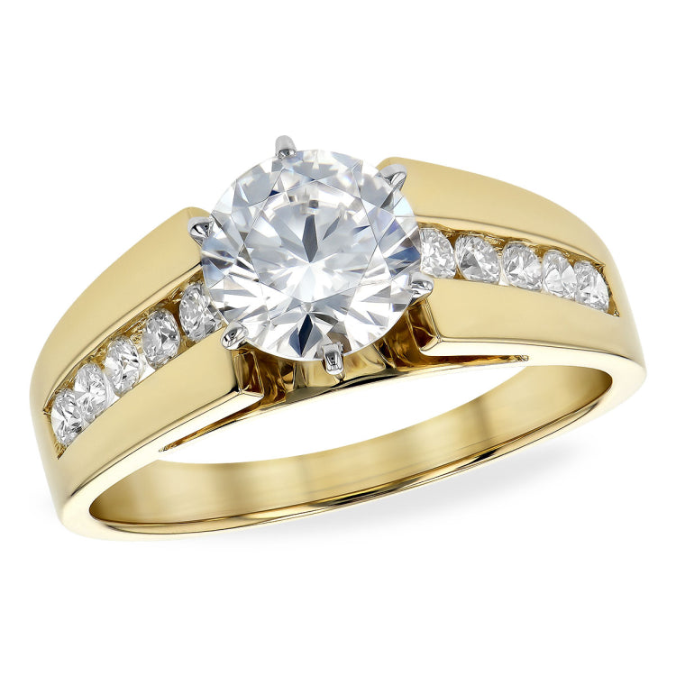 14Kt Gold Semi-Mount Engagement Ring