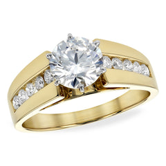 14Kt Gold Semi-Mount Engagement Ring