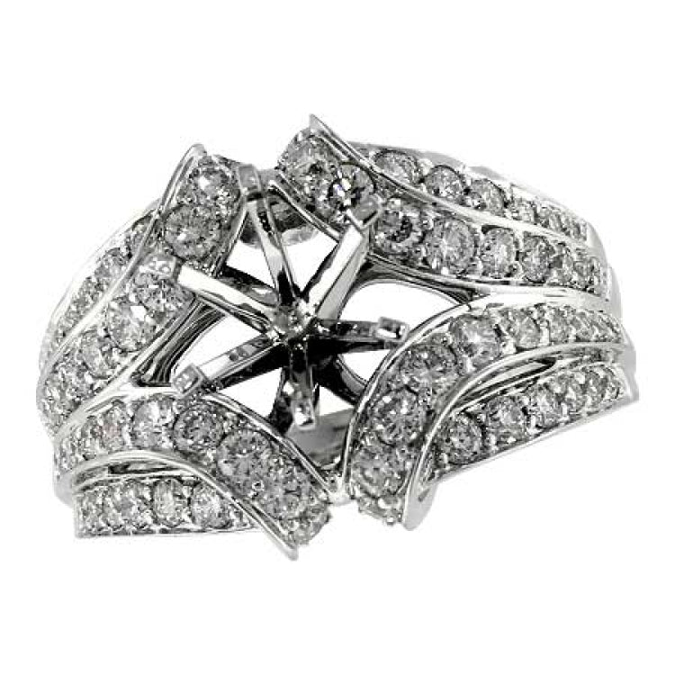 14KT Gold Semi-Mount Engagement Ring