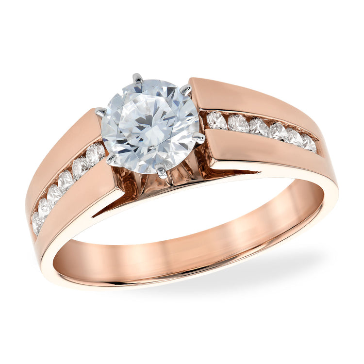 14Kt Gold Semi-Mount Engagement Ring