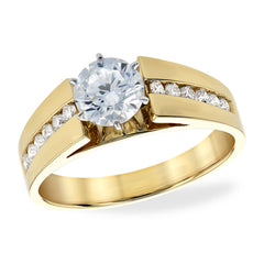 14Kt Gold Semi-Mount Engagement Ring