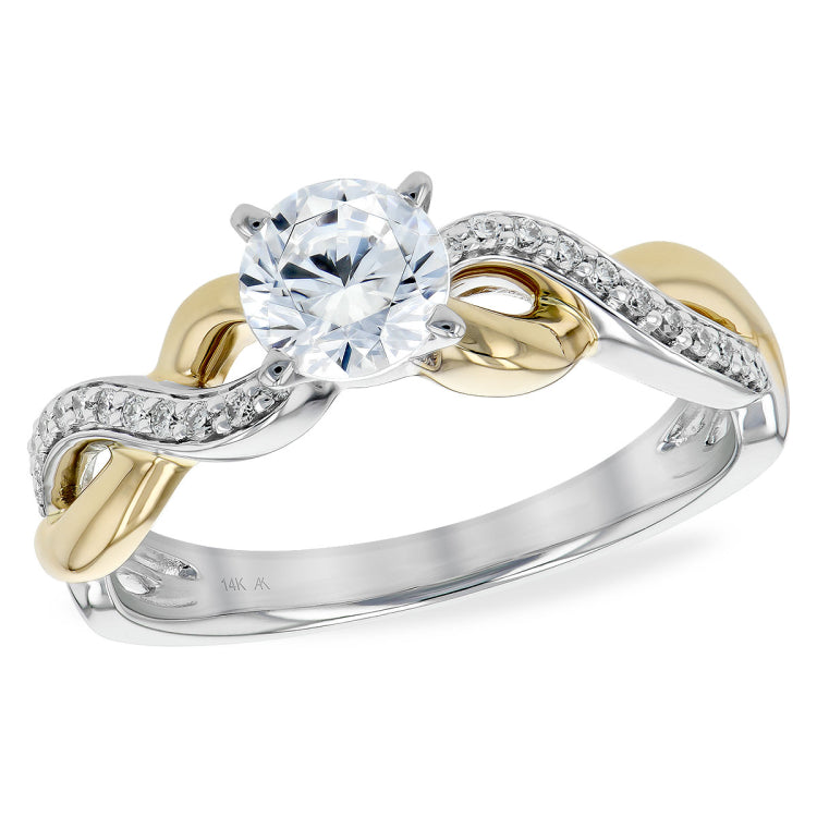 14Kt Gold Semi-Mount Engagement Ring