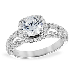 14KT Gold Semi-Mount Engagement Ring