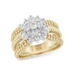 14Kt Gold Ladies Diamond Ring