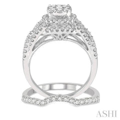 Halo Lovebright Diamond Wedding Set