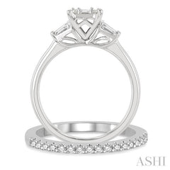 Fusion Diamond Wedding Set